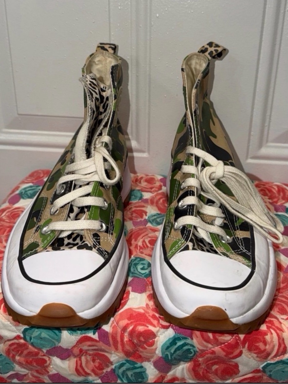 Converse M 8.5 / W 10 Run Star Hike High Top Archive Print CAMO Sneakers